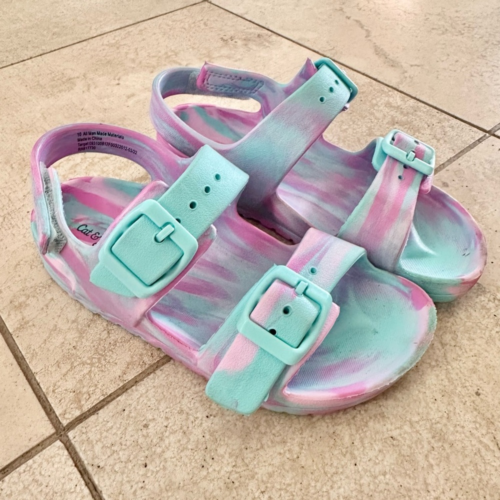 Toddler Ade Footbed Sandals - Cat & Jack Purple 10T